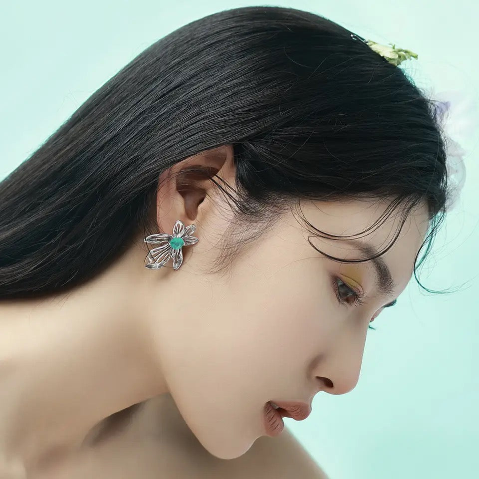 Nymph's Greenery Ear Studs