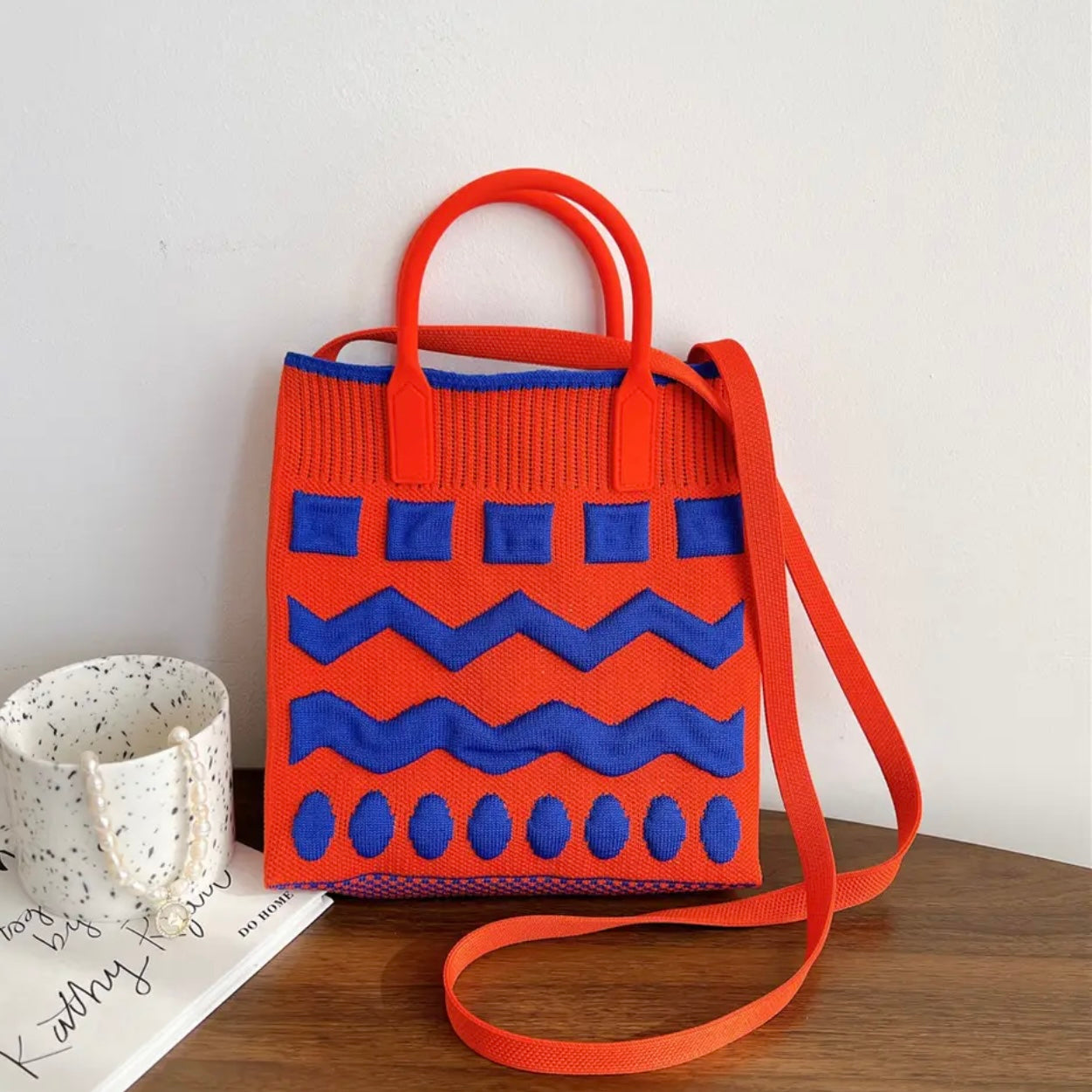 Handmade Knit Shopping Bags