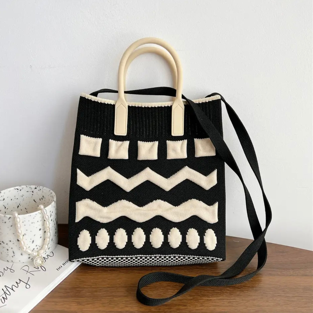 Handmade Knit Shopping Bags