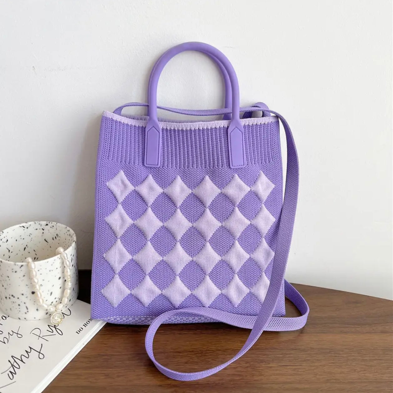 Handmade Knit Shopping Bags