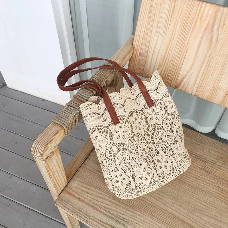 Lace Weave Shopping Bag