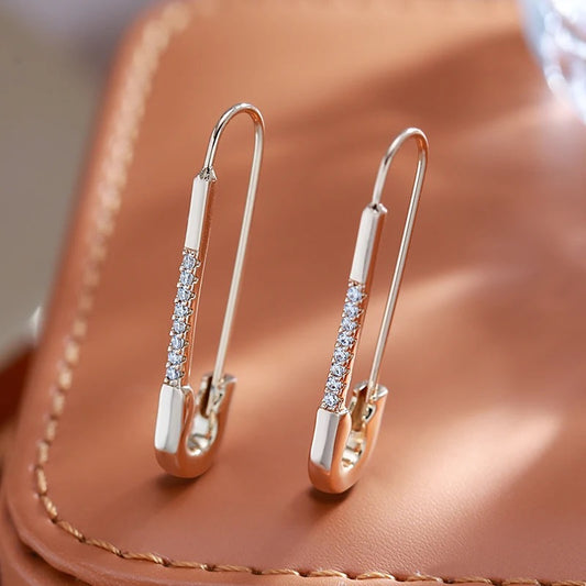 Rose Gold Pin Earrings