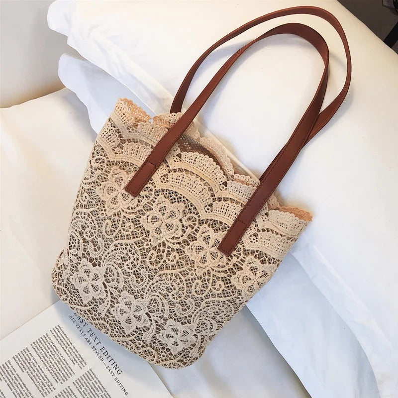 Lace Weave Shopping Bag