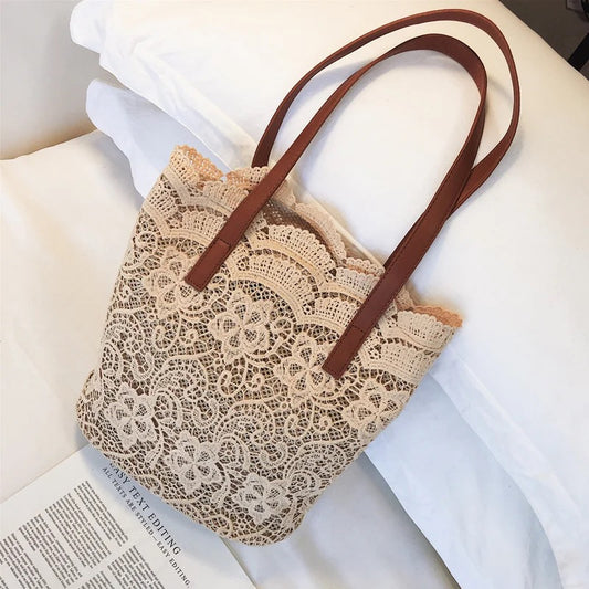 Lace Weave Shopping Bag