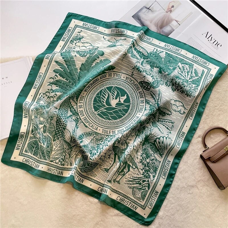 Printed Square Scarf