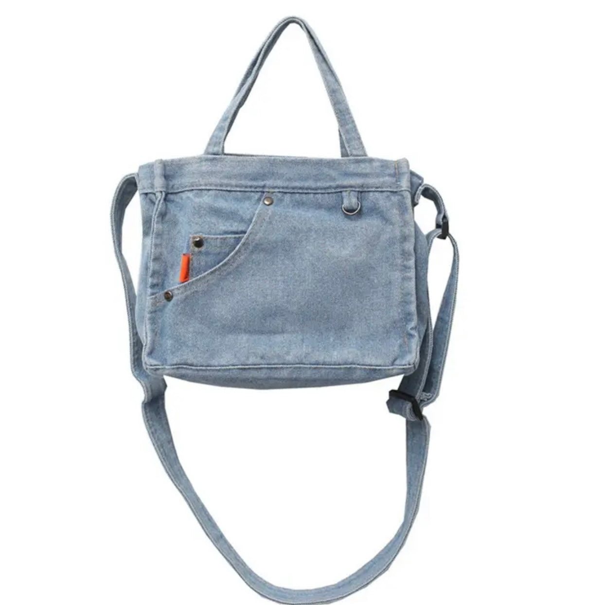 Denim Cloth Women Little Shoulder Bag