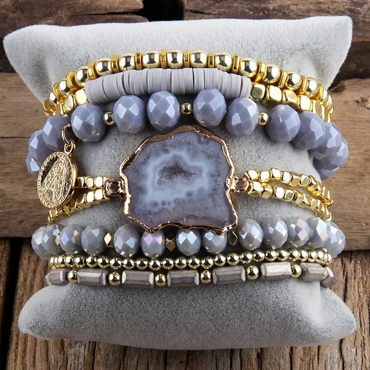 Bohemia Beaded Bracelets Set