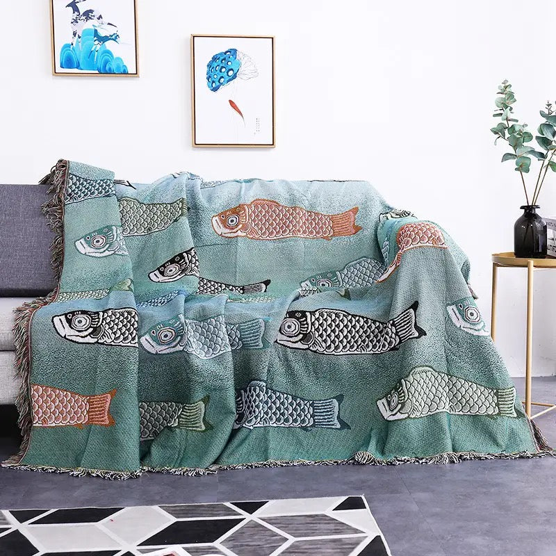 Carp Sofa Blanket