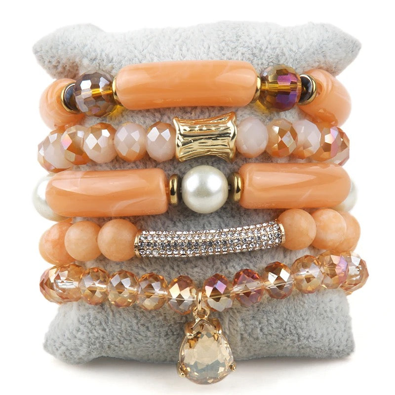 Stack Stone Bracelets Set