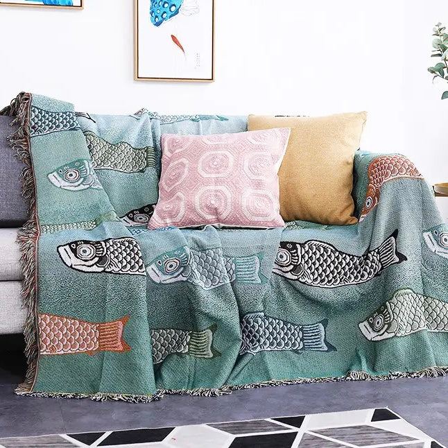 Carp Sofa Blanket