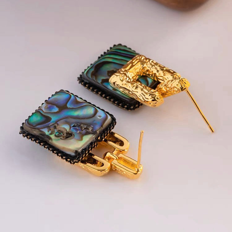 Vintage Abalone Earrings