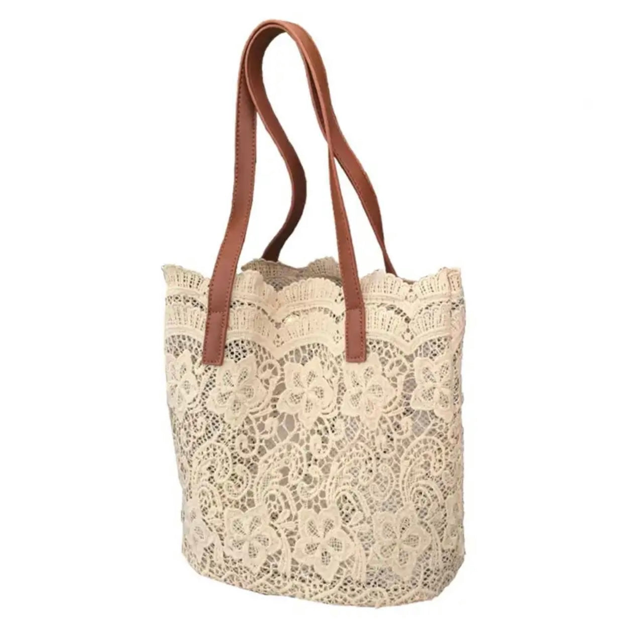 Lace Weave Shopping Bag