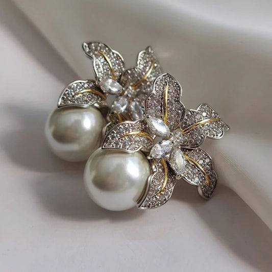 Pearl Blossom Earrings