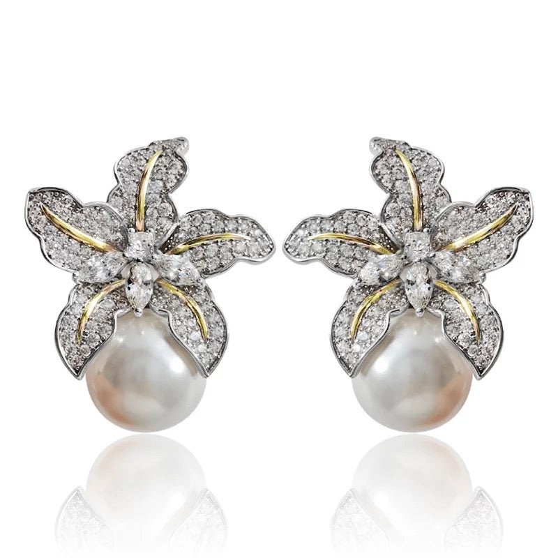 Pearl Blossom Earrings