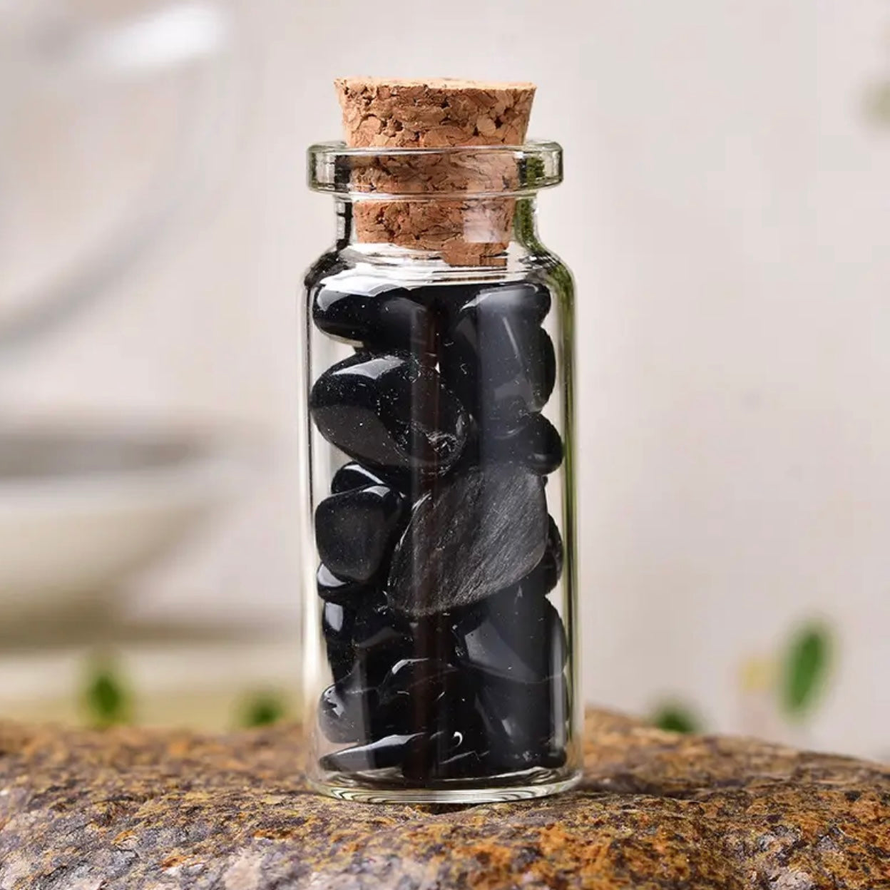 Natural Crystal Polished Stones Lucky Drifting Bottle