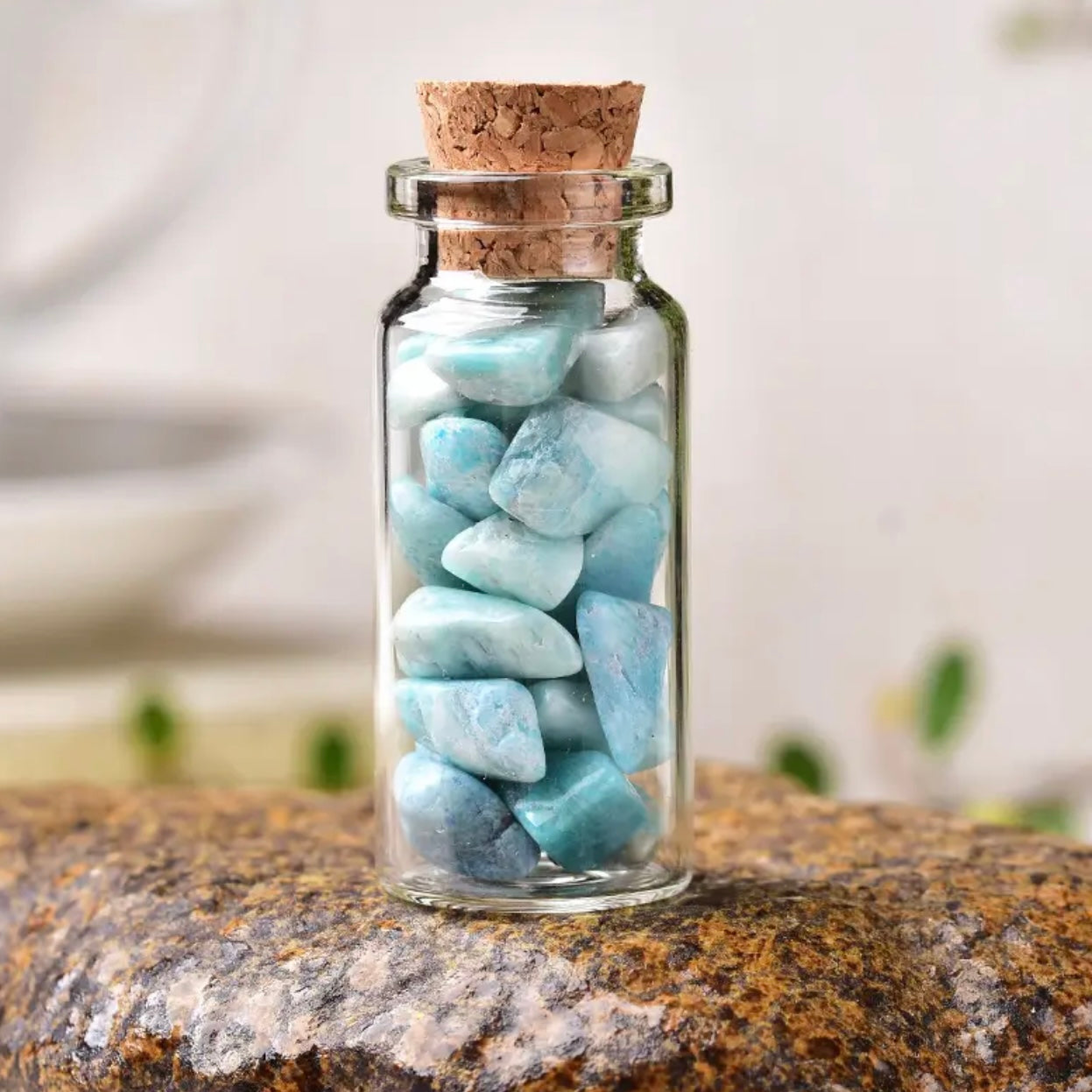 Natural Crystal Polished Stones Lucky Drifting Bottle