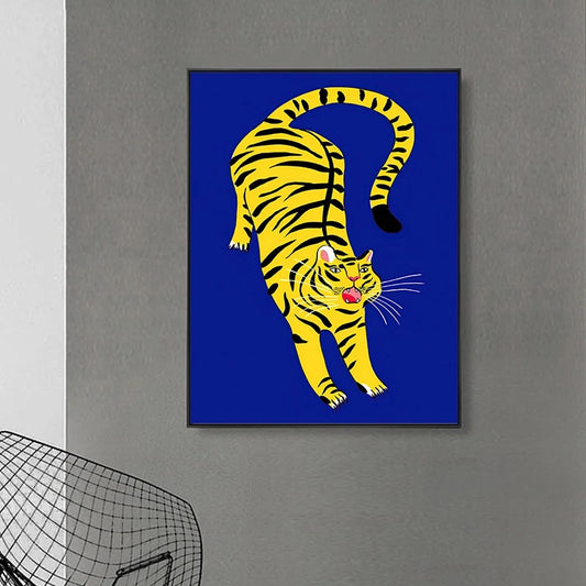 Tiger Leopard Poster Canvas Painting