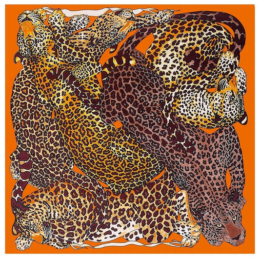 Leopard Lady's Twill Decorated Shawl