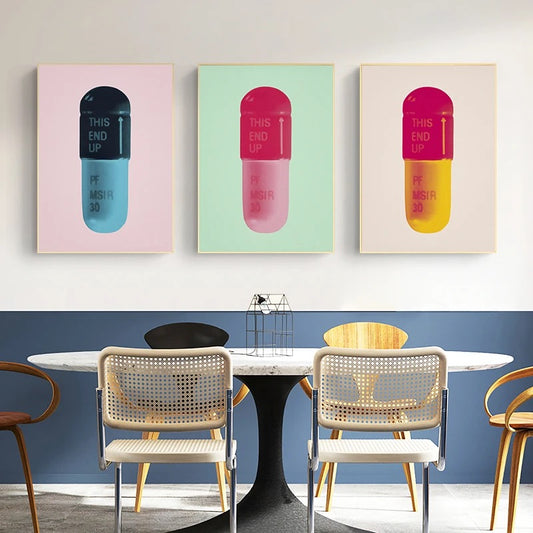 Pill Posters Canvas Painting