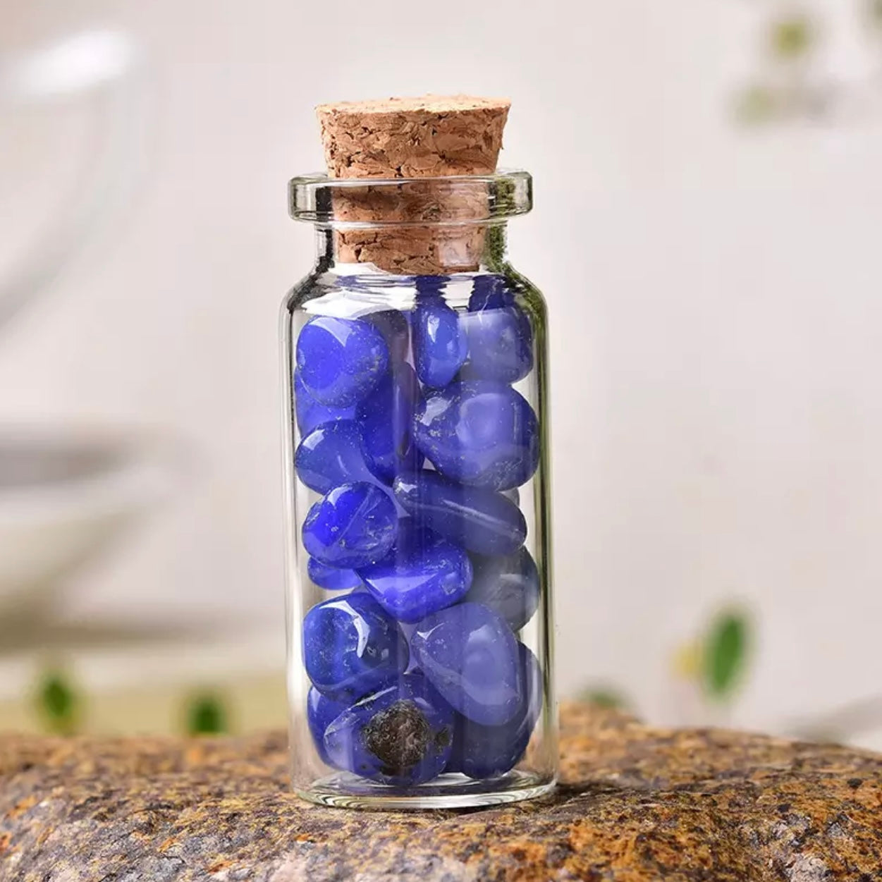 Natural Crystal Polished Stones Lucky Drifting Bottle
