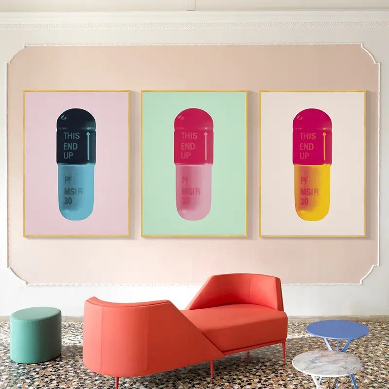 Pill Posters Canvas Painting